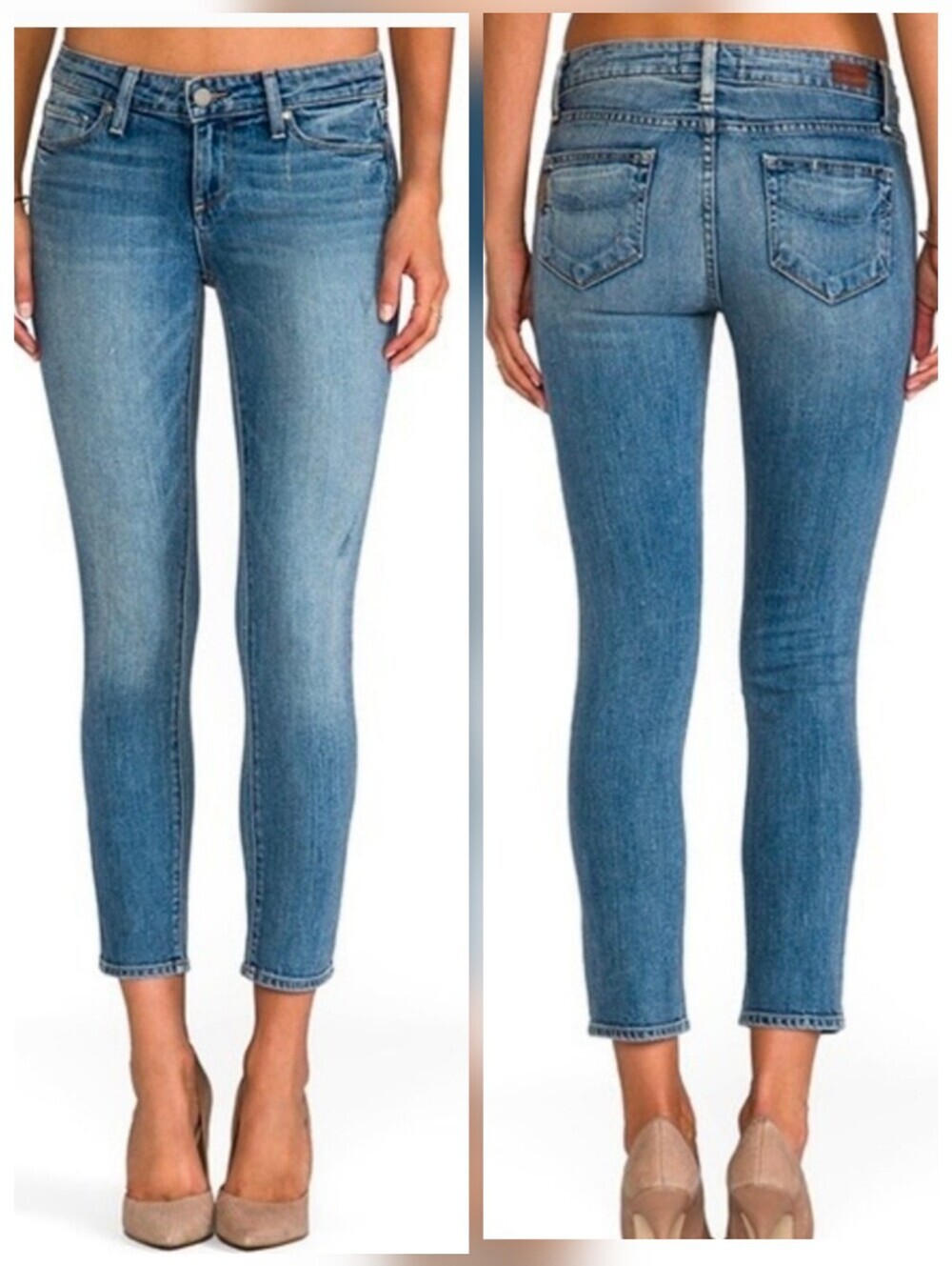 ❤️ PAIGE KYLIE SKINNY CROP JEANS IN BEACHWOOD WASH, 6 (28)
